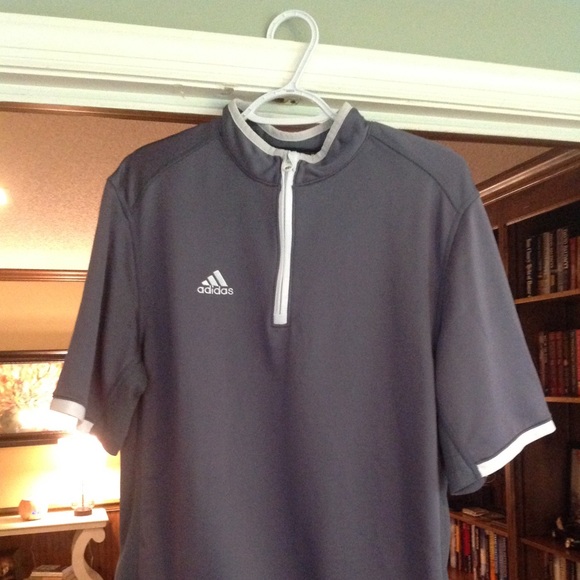 adidas short sleeve quarter zip
